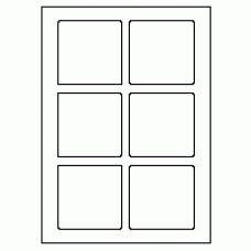 574 - Label Size 80mm x 80mm - 6 labels per sheet